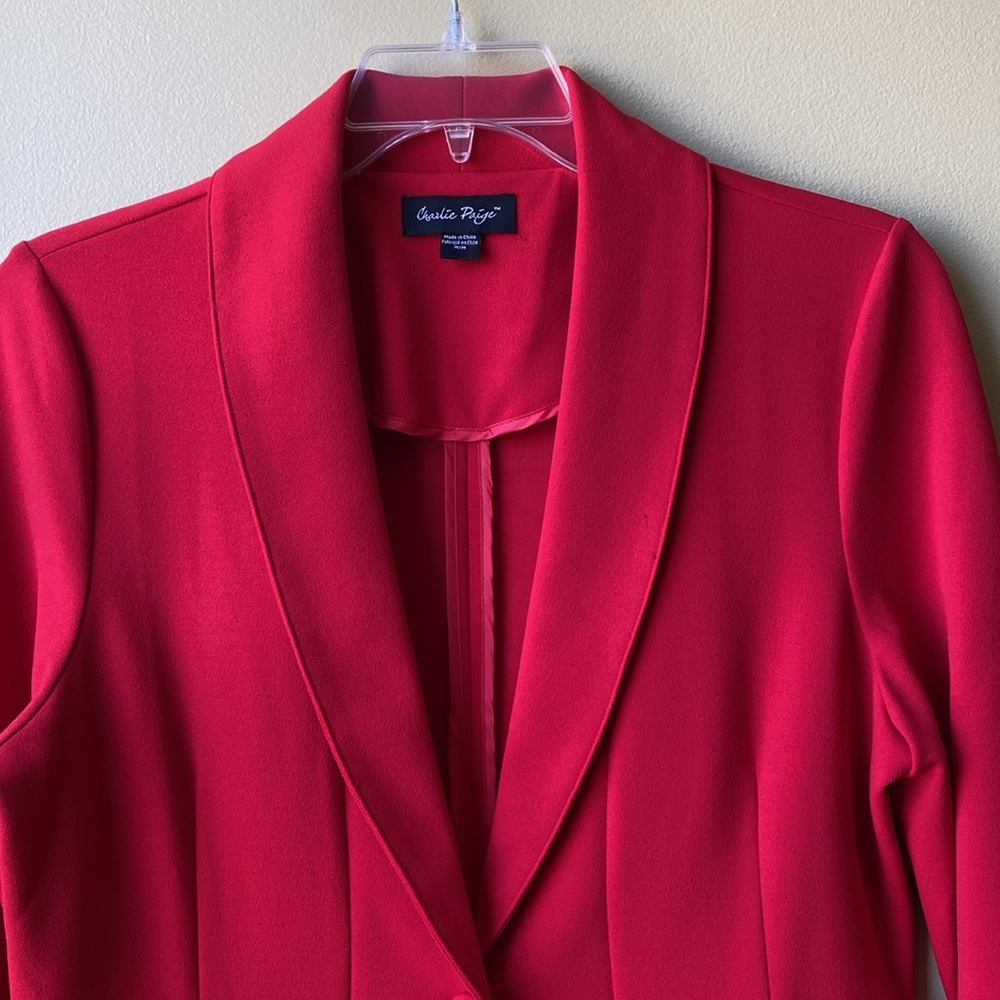 Red Blazer Jacket - image 5
